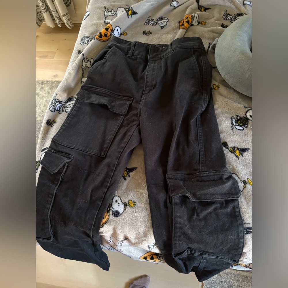 Black Cargo Women Jeans